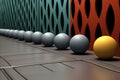 Pastel Colored 3D Abstract Balls Background. Artistic Composition in Soft Hues