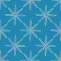 Feather Stars Vector Repeat Pattern