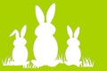 Pastel colored green and white minimal easter design with easter