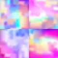 Pastel Colored Hologram Wallpaper. Clouds in the Sky. Sunset Background. Abstract Pearl Texture