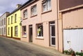 Pastel colored homes in Eyeries Village, West Cork, Ireland