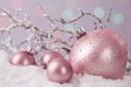 Pastel colored ornaments