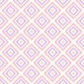 Pastel colored pink geometric aztec ethnic seamless pattern, vector