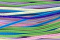 Pastel colored pipe cleaners