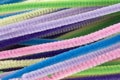 Pastel colored pipe cleaners