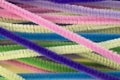 Pastel colored pipe cleaners