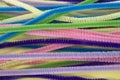 Pastel colored pipe cleaners