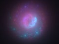 Pastel colored space nebula abstract background