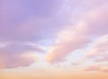Pastel colored stormy rain clouds Royalty Free Stock Photo