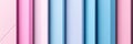 pastel colored vertical panels create depth and Lightness Royalty Free Stock Photo