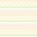 Pastel colored zigzag lines wallpaper. Seamless shevron pattern on light background. Vector illustration.