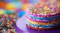 pastel colorful cake food