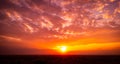 Pastel colors of Majestic real sky with sun - Panoramic Sunrise Sundown Sanset Sky with colorful clouds. Large panorama Royalty Free Stock Photo