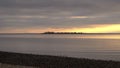 Pastel Colors settle over Cockenoe Island at Sunset, from Compo Beach, CT