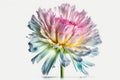 Spring Pastel Pounder Flower. Isolated on White Background