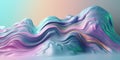 Pastel colors swirls morphing abstract fluid art