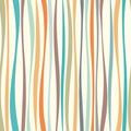 Pastel colors wave lines seamless pattern.