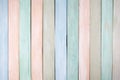 Pastel colors wooden wall background. Flat lay Royalty Free Stock Photo