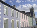 Pastel-coloured housefronts Royalty Free Stock Photo