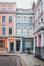 Pastel coloured houses in London, UK Royalty Free Stock Photo