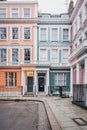 Pastel coloured houses in London, UK Royalty Free Stock Photo