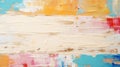 Pastel colourful painted wooden texture background. Light colour palette. Generative AI
