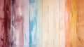 Pastel colourful painted wooden texture background. Light colour palette. Generative AI