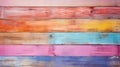 Pastel colourful painted wooden texture background. Light colour palette. Generative AI