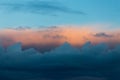 Pastel Colours in the Sky on Sunset Royalty Free Stock Photo