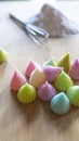 Pastel confectionery, sweet to eat