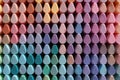 Pastel Crayons Laid Out In Organized Color Gradient. Generative AI Royalty Free Stock Photo
