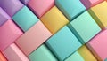 Pastel Cubes Geometric Pattern Soft Light abstract Royalty Free Stock Photo