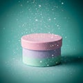 Pastel Cylinder with Sparkles Royalty Free Stock Photo