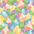 Pastel diamond seamless pattern abstract luxury crystal vector design Royalty Free Stock Photo