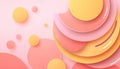 Pastel Dreamscape Soft Gradients and Layered Circles Creating a Clean Modern Delightful Background Royalty Free Stock Photo