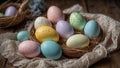Pastel Easter Egg Ensemble: Nestled Together in Harmony