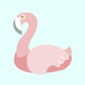 Pastel flamingo illustration