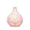 Pastel Floral Pattern Essential Oil Diffuser Royalty Free Stock Photo