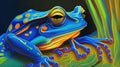 Pastel Frog Pop Painting