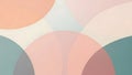 Pastel Geometric Abstract Background Soft Overlapping Circles Serene Shapes Design Element Royalty Free Stock Photo