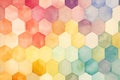 Pastel Geometric Mosaic - Modern Design Element in Soft Hues for Backgrounds and Print Materials