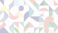 Pastel Geometric Pattern Background Abstract Minimalist Shapes Design Soft Colorful Tile Royalty Free Stock Photo