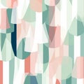 Pastel Geometry on a Clean White Background. Royalty Free Stock Photo