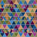 Pastel geometry endless pattern with colorful triangles