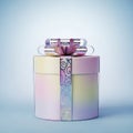 Pastel Gift Box with Bow Royalty Free Stock Photo