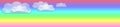 Pastel and Glassy Clouds Banner