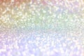 Pastel glitter background, lens bokeh effect, colorful spot backdrop, blur bubble banner.