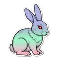 Pastel Goth Easter Bunny Royalty Free Stock Photo