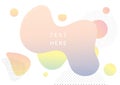 Pastel gradient graphics banner in sweet tones, abstract design vector background