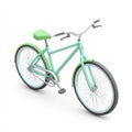 Stylish Mint Green Cruiser Bicycle, Perfect for Summer Rides Royalty Free Stock Photo
